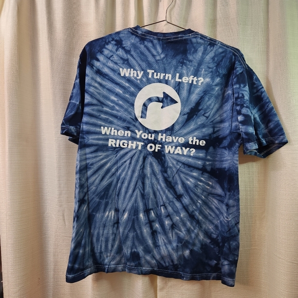 🐘 Young Republicans Tie Dye Tee Right of Way M - Picture 7 of 7